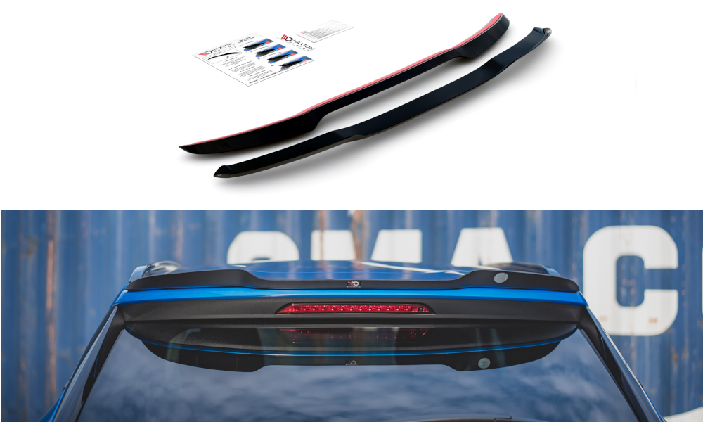 Spoiler CAP für Peugeot 2008 Mk2 schwarz matt