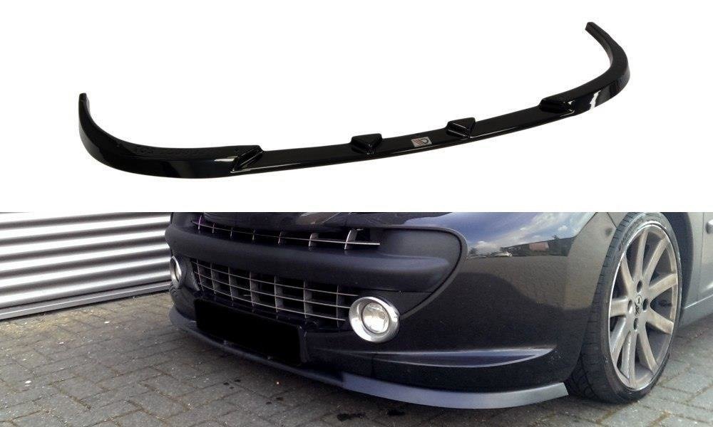 Front Ansatz für PEUGEOT 207 vor Facelift Carbon Look