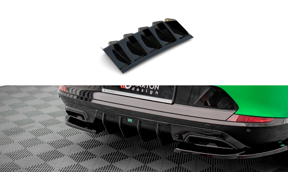 Diffusor Heck Ansatz V.2 für Cupra Formentor schwarz Hochglanz