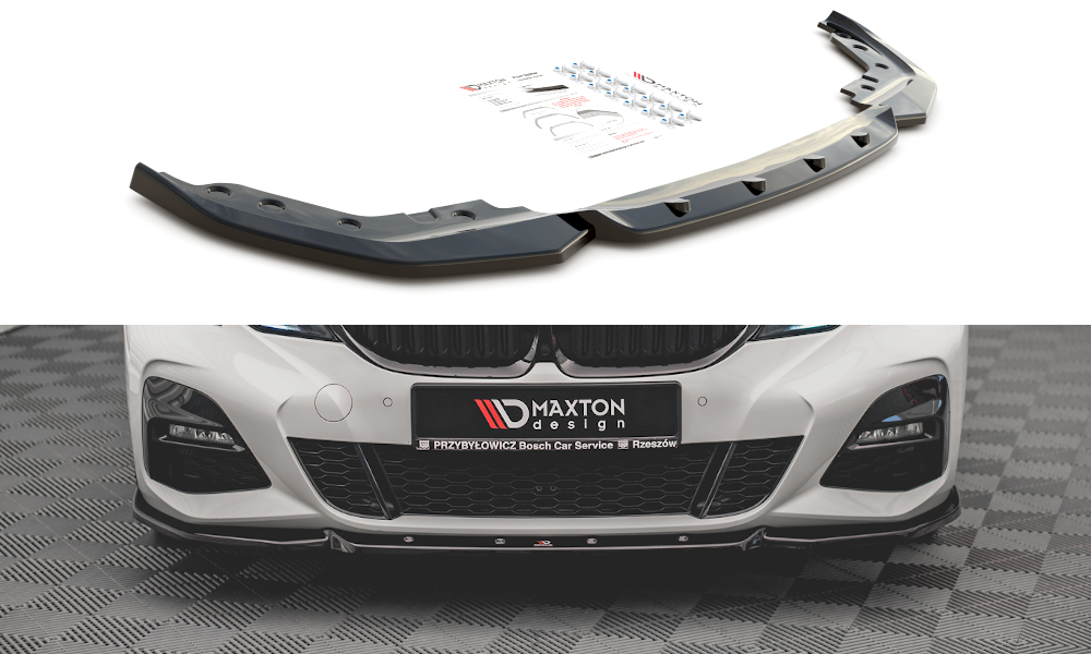 Front Ansatz V.5 für BMW 3er G20 / G21 M-Paket schwarz Hochglanz