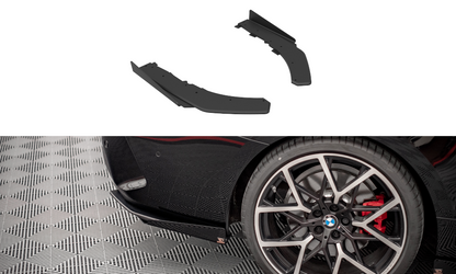Street Pro Heck Ansatz Flaps Diffusor +Flaps für BMW 4er M-Paket G22 schwarz Hochglanz