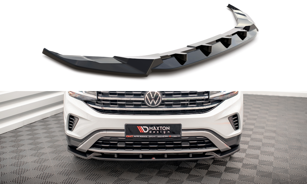 Front Ansatz V.1 für Volkswagen Atlas Cross Sport Carbon Look