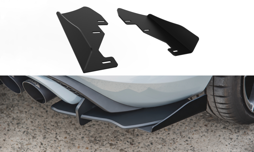 Side Flaps Ford Fiesta Mk8 ST  schwarz Hochglanz