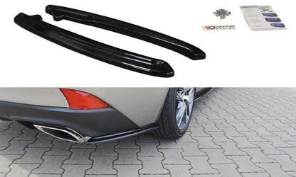 Heck Ansatz Flaps Diffusor für Lexus IS Mk3 Facelift T Carbon Look