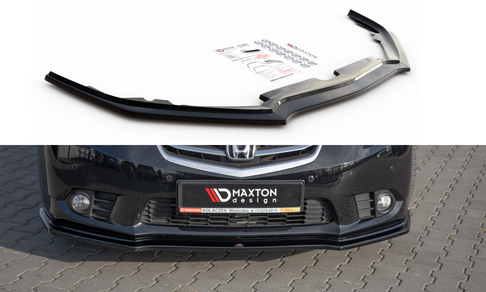 Front Ansatz für Honda Accord VIII (CU Series) Facelift schwarz matt