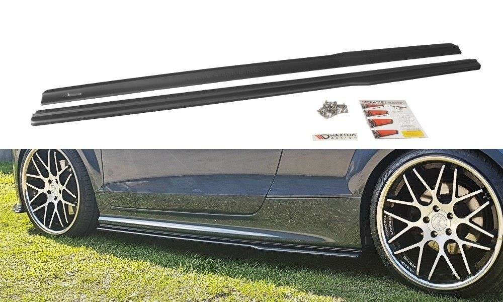 Seitenschweller Ansatz für Audi TT S / TT S-Line 8J  schwarz Hochglanz
