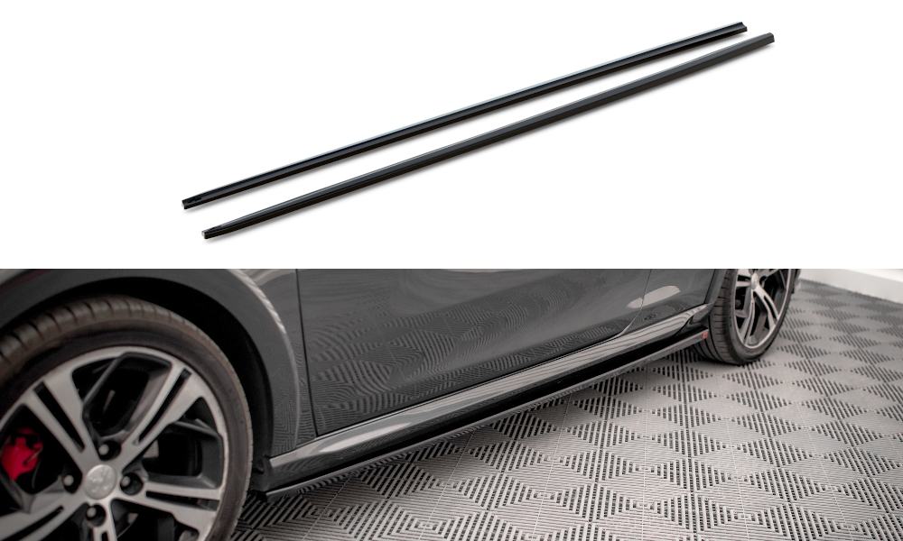 Seitenschweller Ansatz für Peugeot 208 GTi Mk1 Carbon Look