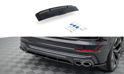 Mittlerer Diffusor Heck Ansatz DTM Look für Audi SQ8 Mk1 Carbon Look