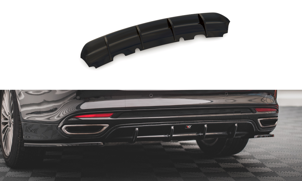 Diffusor Heck Ansatz für Ford Mondeo Mk5 Carbon Look
