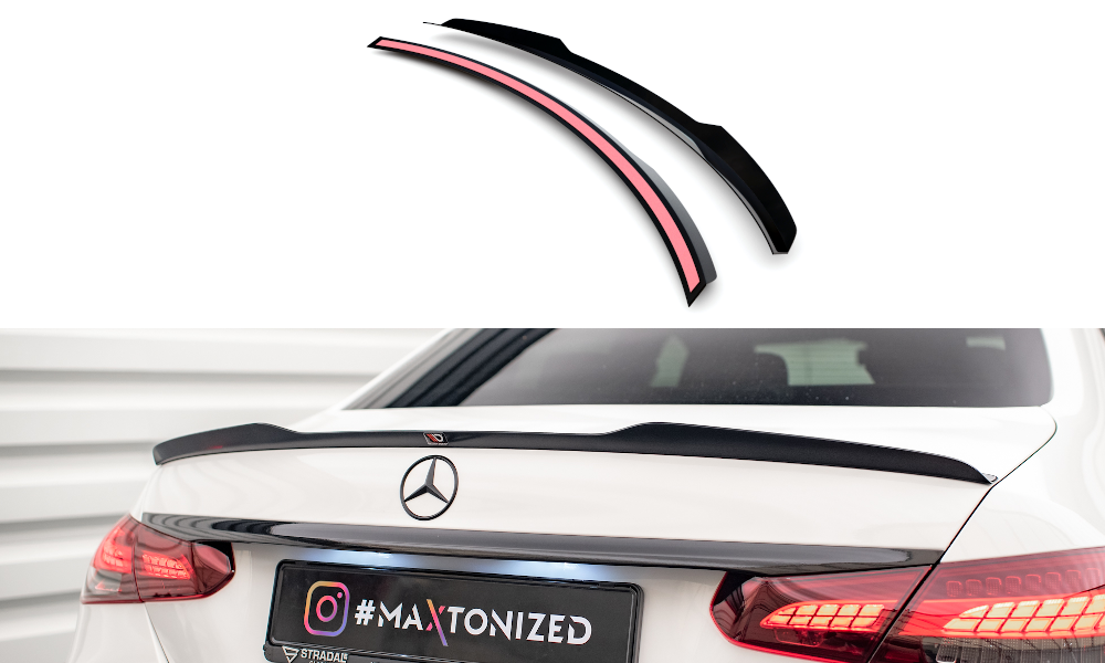 Spoiler CAP für Mercedes-Benz E Limousine AMG-Line W213 Facelift Carbon Look