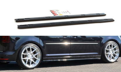 Seitenschweller Ansatz für Volkswagen Caddy Mk. 4 schwarz matt