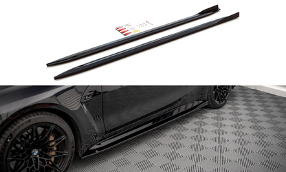 Seitenschweller Ansatz für V.1 für BMW M4 G82 Carbon Look