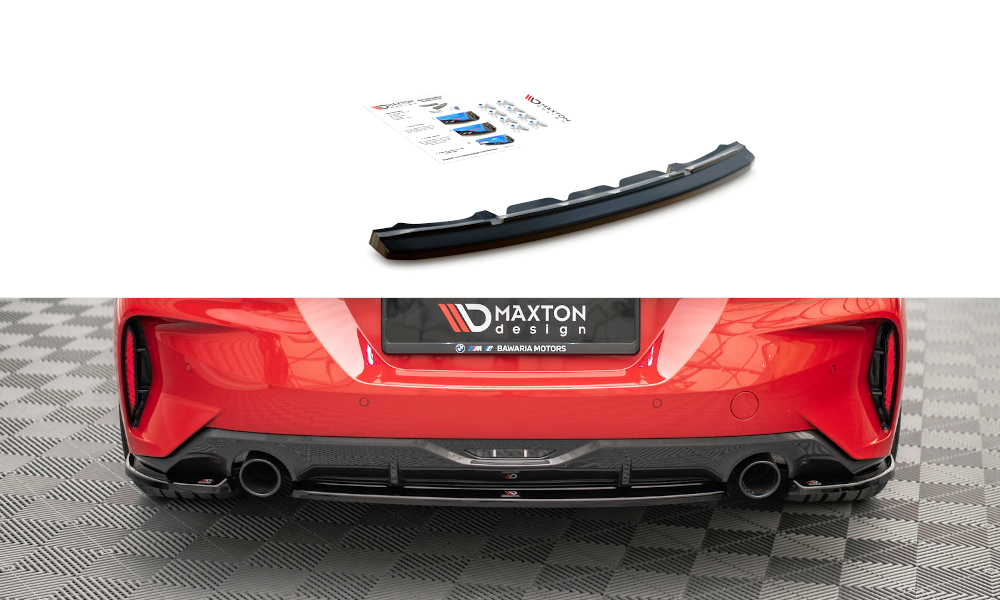 Mittlerer Diffusor Heck Ansatz für BMW Z4 M-Paket G29 schwarz matt