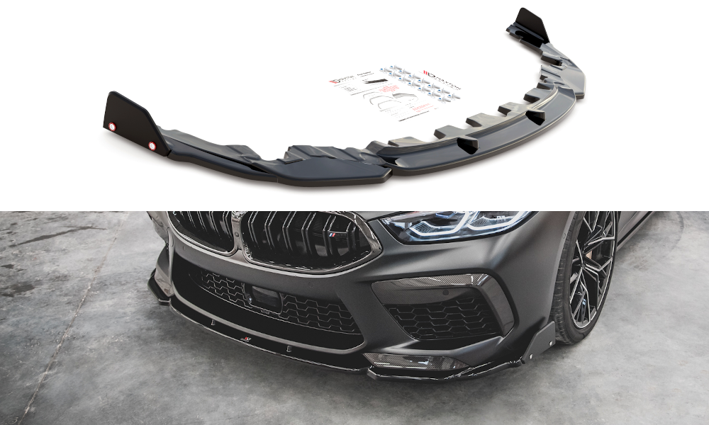 Front Ansatz +Flaps für V.1 BMW M8 Gran Coupe F93