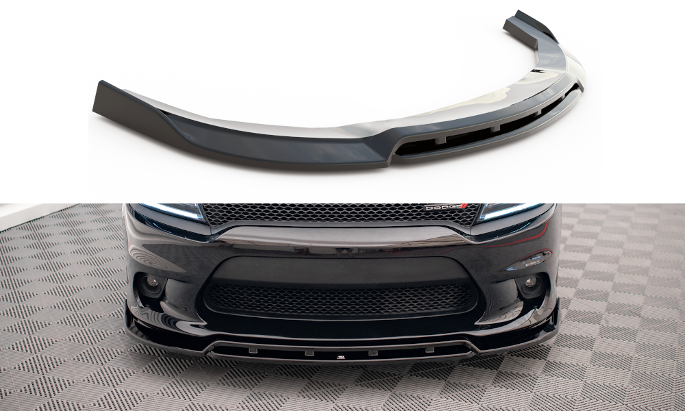 Front Ansatz V.1 für Dodge Charger SRT Mk7 Facelift schwarz matt