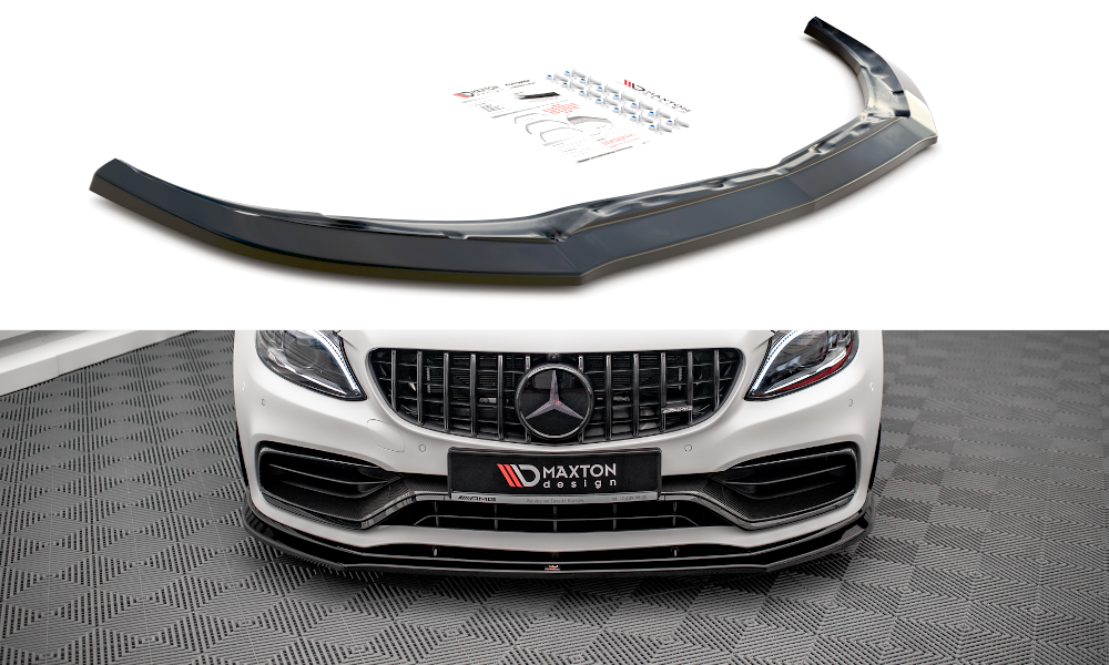 Front Ansatz V.3 für Mercedes-AMG C63 Coupe C205 Facelift schwarz Hochglanz