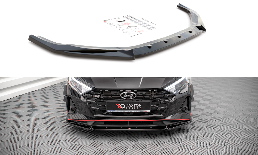 Front Ansatz V.2 für Hyundai I20 N Mk3 schwarz matt