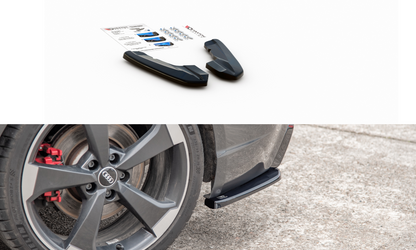 Heck Ansatz Flaps Diffusor V.2 für Audi RS3 8V Sportback schwarz matt