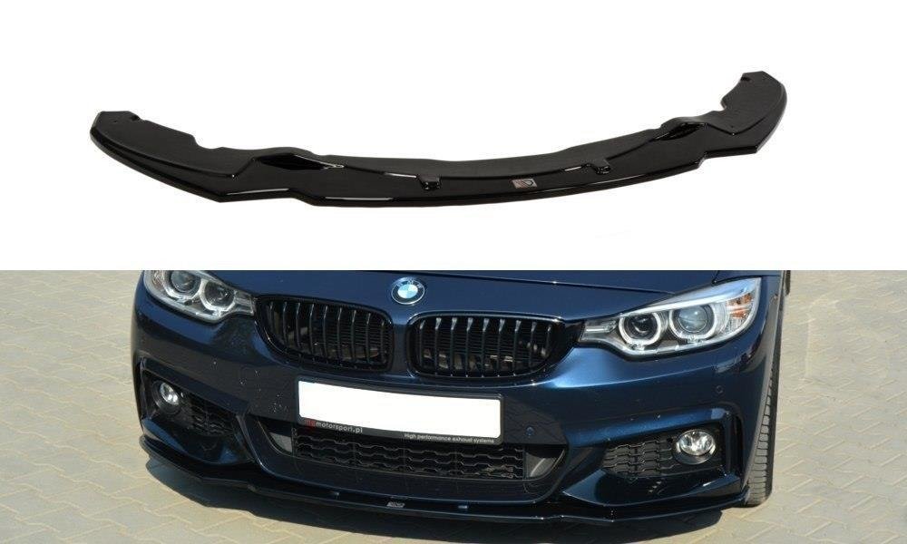 Front Ansatz für v.1 BMW 4er F32 M Paket schwarz matt