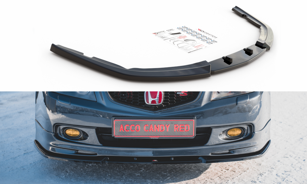Front Ansatz V.2 für Honda Accord Mk7 Type-S schwarz Hochglanz