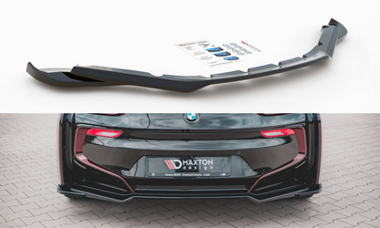Mittlerer Diffusor Heck Ansatz für BMW i8 schwarz matt