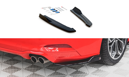 Heck Ansatz Flaps Diffusor V.2 für Ford Focus ST-Line Kombi Mk4 schwarz Hochglanz