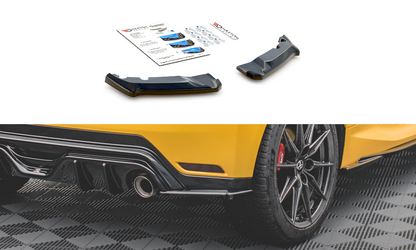 Heck Ansatz Flaps Diffusor V.3 für Toyota GR Yaris Mk4 schwarz matt