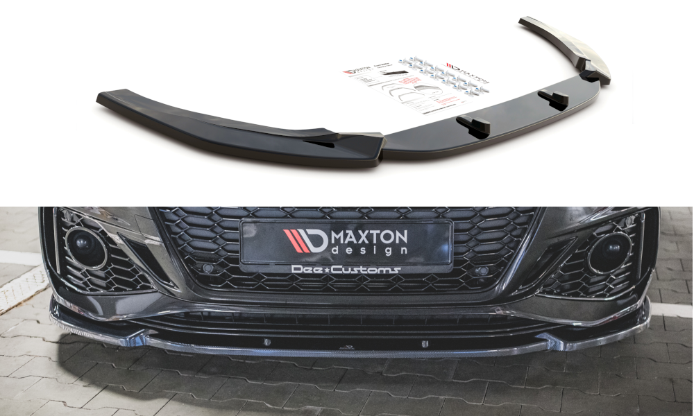 Front Ansatz V.2 für Audi RS5 F5 Facelift schwarz matt