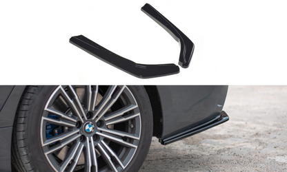 Heck Ansatz Flaps Diffusor für BMW 3er G20 M Paket Carbon Look
