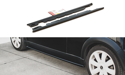 Seitenschweller Ansatz für Mini Cooper / One R50 Carbon Look