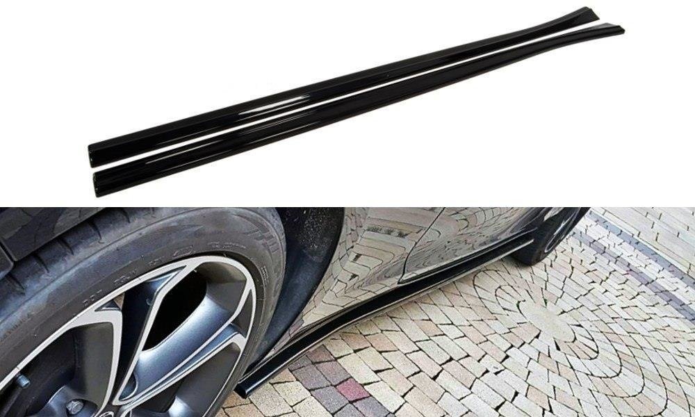 Seitenschweller Ansatz für OPEL ASTRA J GTC Carbon Look