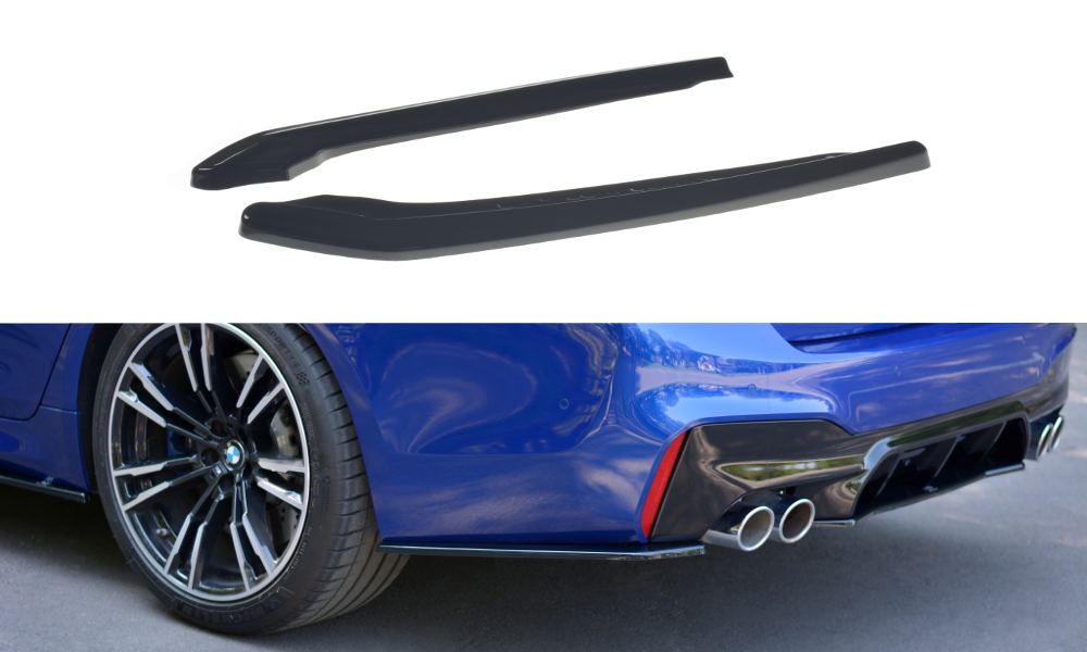 Heck Ansatz Flaps Diffusor für BMW M5 F90 schwarz matt