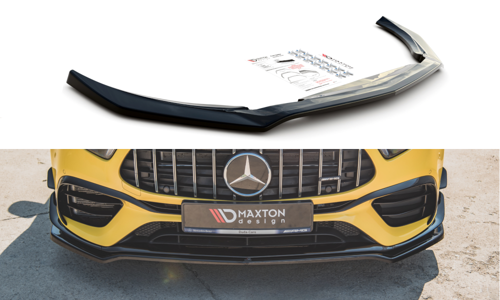 Front Ansatz V.1 für Mercedes-AMG A 45 S W177 schwarz Hochglanz