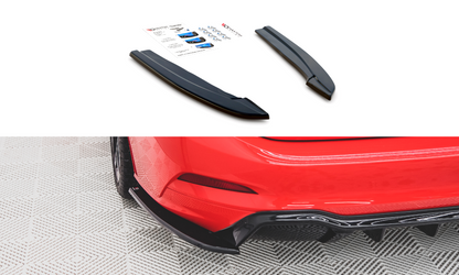 Heck Ansatz Flaps Diffusor V.3 für Ford Focus ST-Line Kombi Mk4 schwarz matt