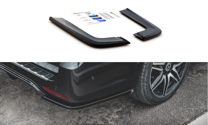 Heck Ansatz Flaps Diffusor V.2 für Mercedes-Benz V-Klasse AMG-Line W447 Facelift schwarz matt