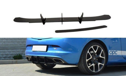 Diffusor Heck Ansatz für Heckschürze für OPEL ASTRA J OPC / VXR