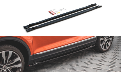 Seitenschweller Ansatz für Volkswagen T-Roc Mk1 schwarz matt