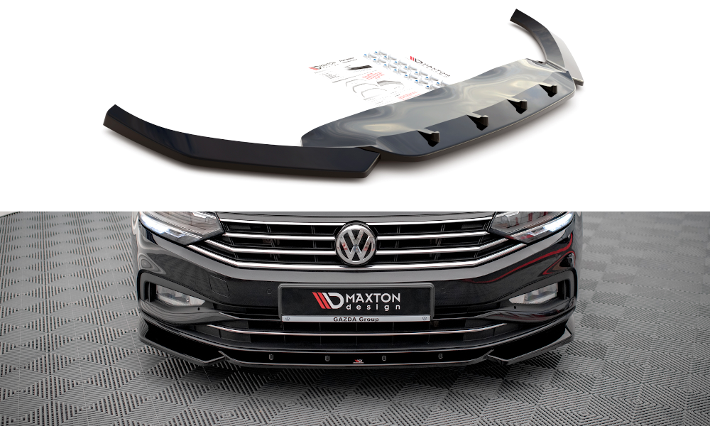 Front Ansatz V.1 für Volkswagen Passat B8 Facelift schwarz matt