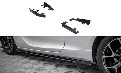 Side Flaps Opel Astra GTC OPC-Line J schwarz Hochglanz