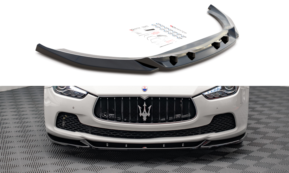 Front Ansatz V.1 für Maserati Ghibli Mk3 schwarz matt
