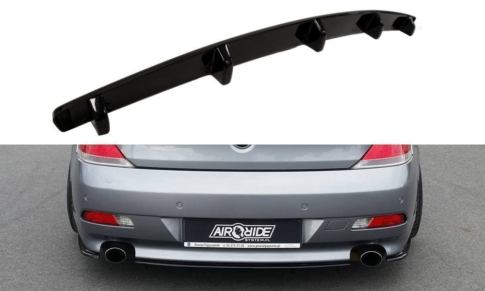 Splitter hinten Środkowy BMW 6er E63 / E64 vor Facelift schwarz Hochglanz