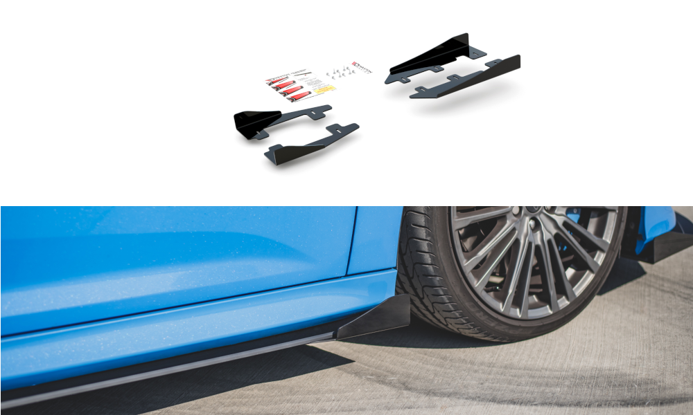 Side Flaps Ford Focus RS Mk3 schwarz Hochglanz