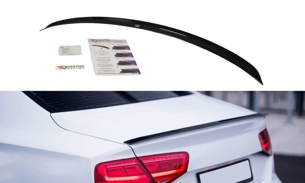 Spoiler CAP für Audi A8 D4 schwarz matt