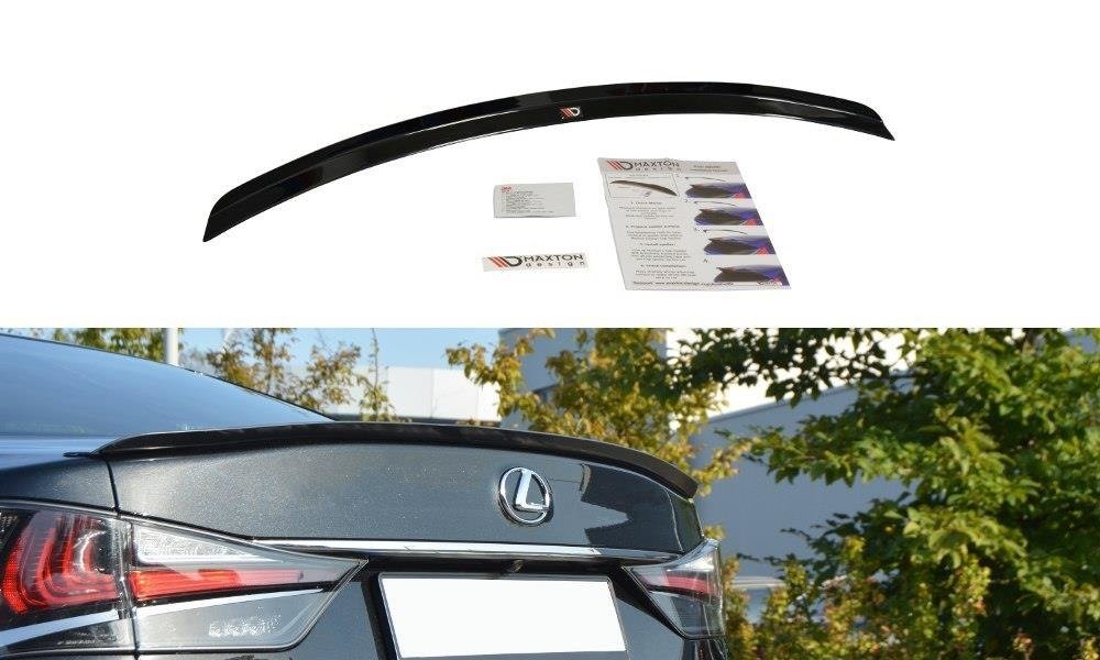 Spoiler CAP für Lexus GS Mk4 Facelift T schwarz matt
