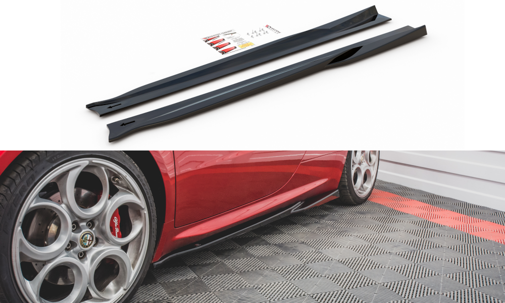 Seitenschweller Ansatz für Alfa Romeo 4C Carbon Look