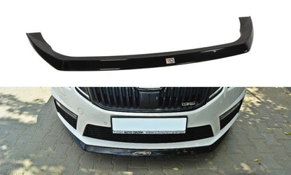 Front Ansatz V.2 für Skoda Octavia RS Mk3  schwarz Hochglanz