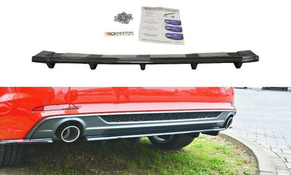 Mittlerer Diffusor Heck Ansatz für Audi A5 F5 S-Line DTM LOOK Carbon Look