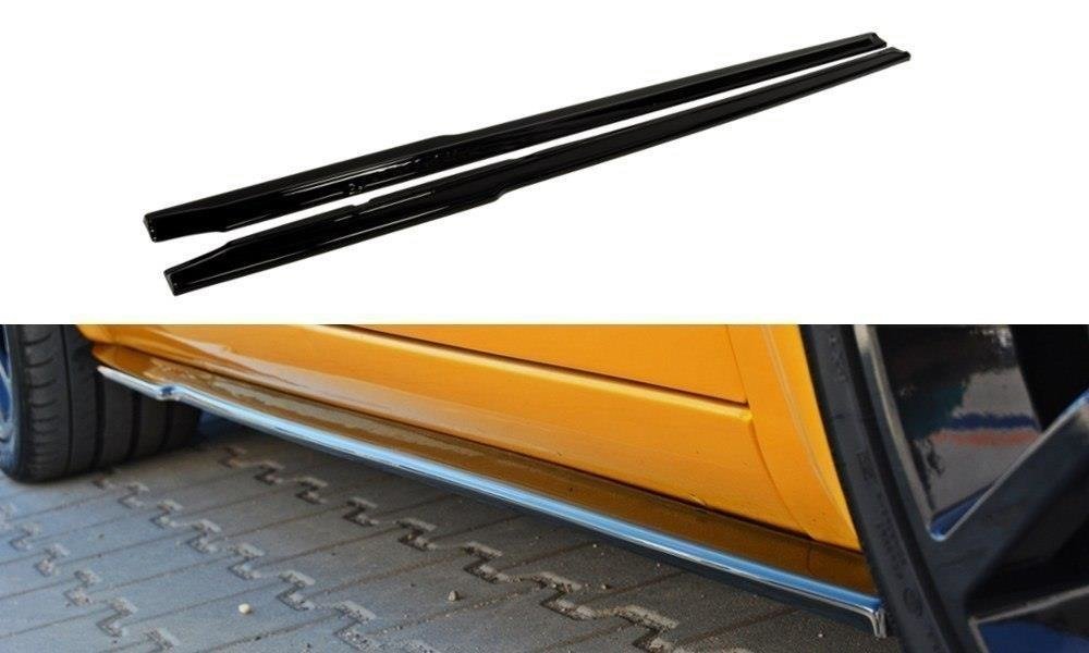 Seitenschweller Ansatz für RENAULT MEGANE II RS Carbon Look