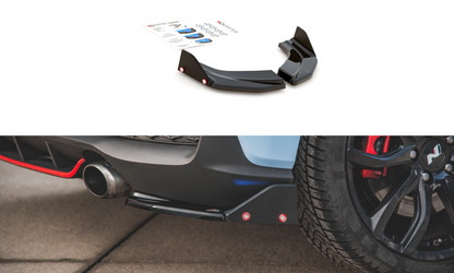 Heck Ansatz Flaps Diffusor +Flaps für V.6 Hyundai I30 N Mk3 Hatchback