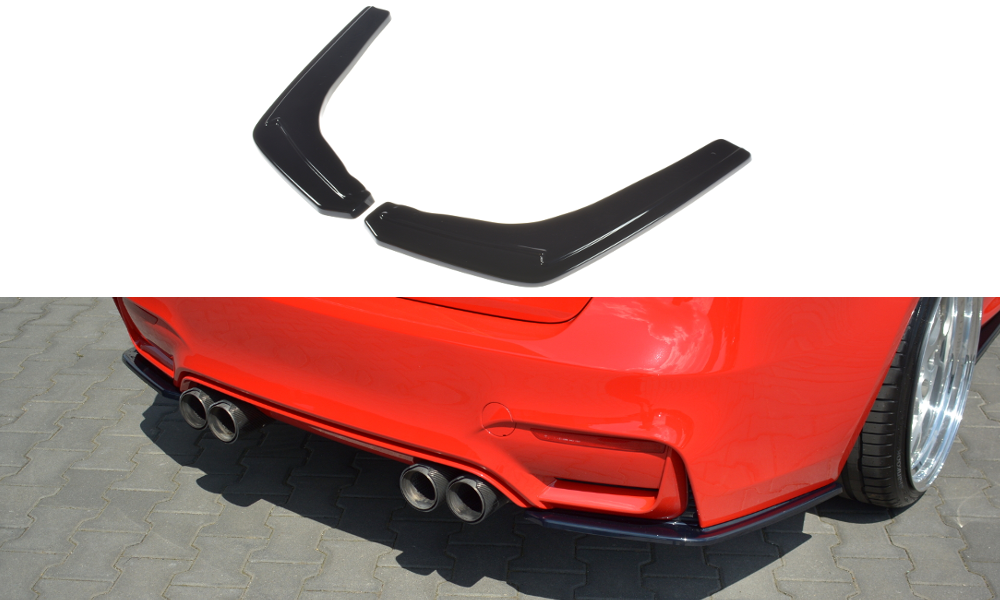Heck Ansatz Flaps Diffusor V.1 für BMW M3 F80 schwarz matt